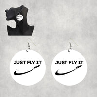 Thumbnail for Just Fly It 2 Designed Wooden Drop Earrings