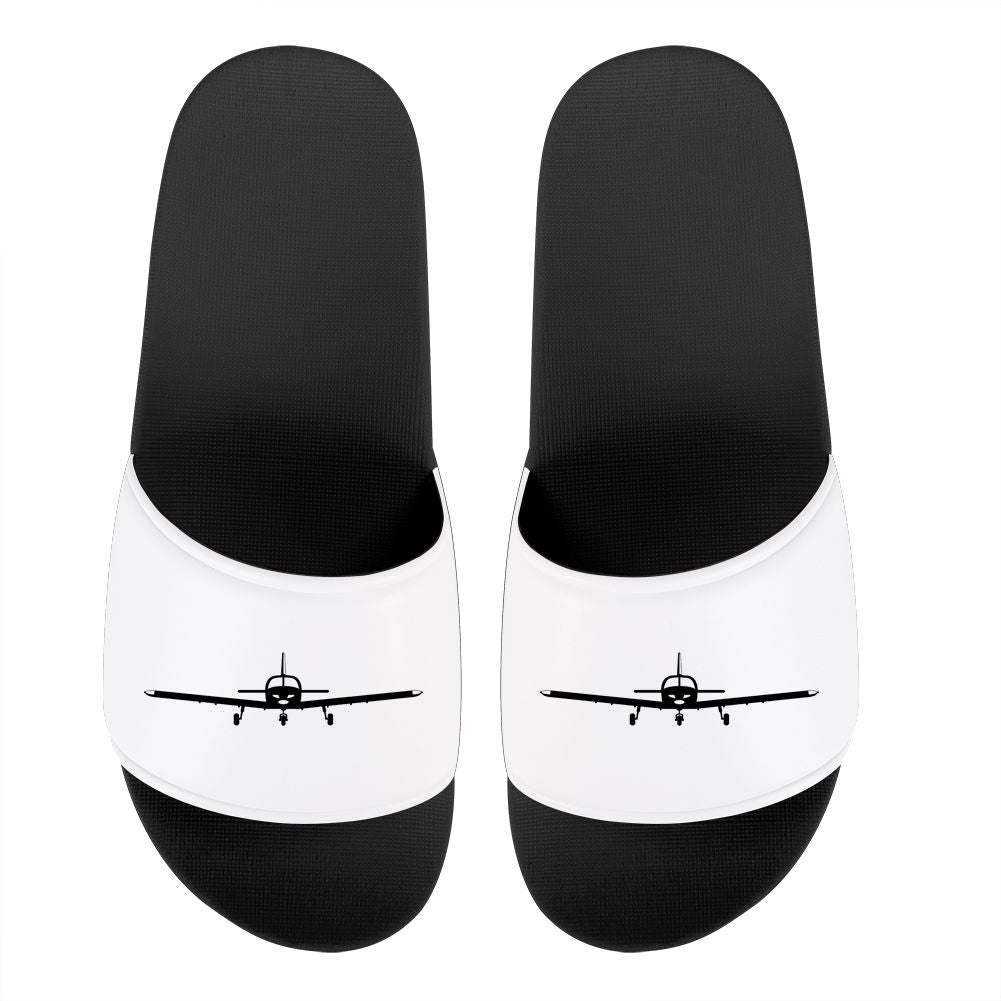 Piper PA28 Silhouette Plane Designed Sport Slippers