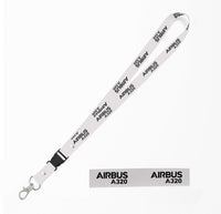 Thumbnail for Airbus A320 & Text Designed Detachable Lanyard & ID Holders
