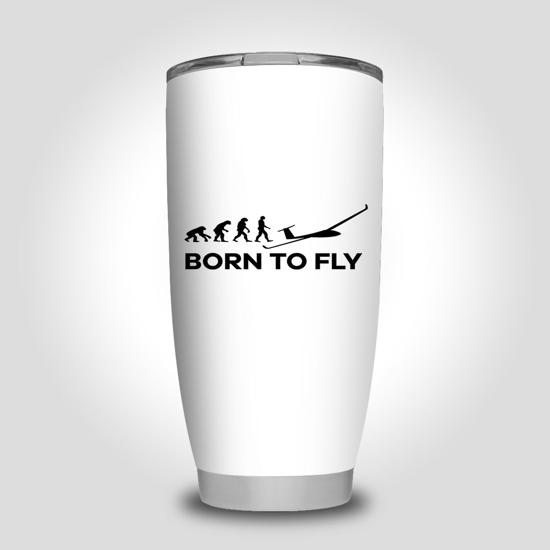 Born To Fly Glider Designed Tumbler Travel Mugs