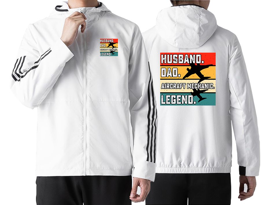 Husband & Dad & Aircraft Mechanic & Legend Designed Sport Style Jackets