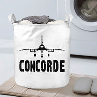 Thumbnail for Concorde & Plane Designed Laundry Baskets