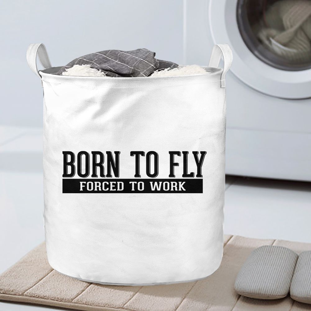 Born To Fly Forced To Work Designed Laundry Baskets