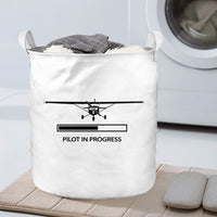 Thumbnail for Pilot In Progress (Cessna) Designed Laundry Baskets