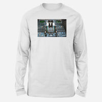 Thumbnail for Airbus A320 Cockpit Designed Long-Sleeve T-Shirts