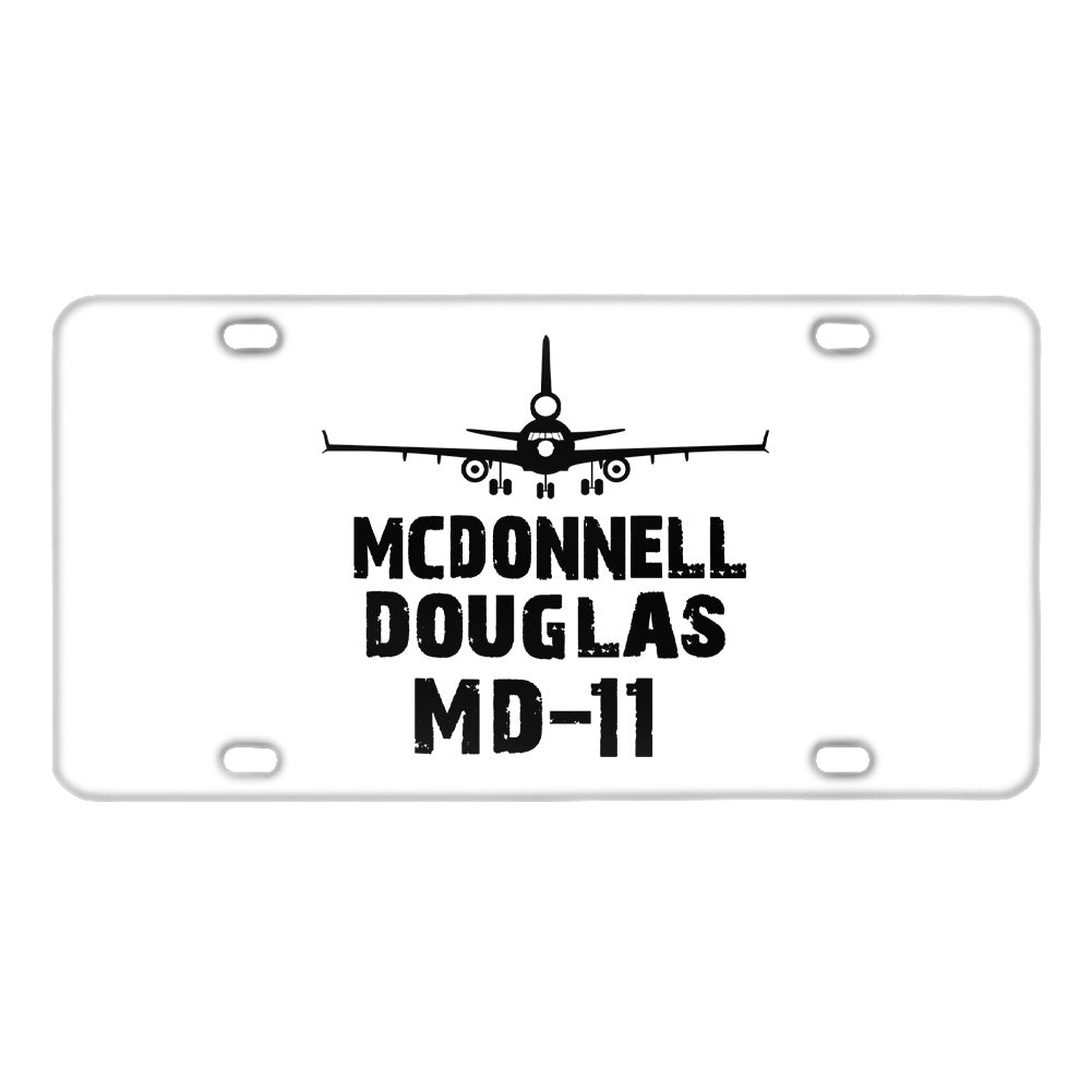 McDonnell Douglas MD-11 & Plane Designed Metal (License) Plates