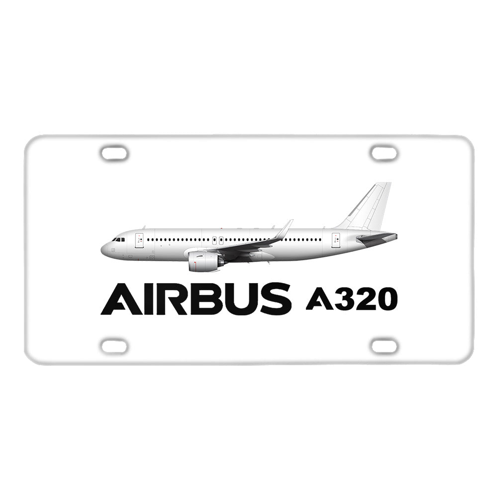 The Airbus A320 Designed Metal (License) Plates