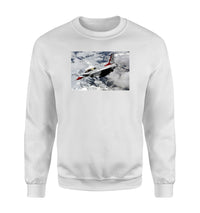 Thumbnail for US Air Force Show Fighting Falcon F16 Designed Sweatshirts