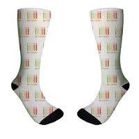 Thumbnail for Colourful Cabin Crew Designed Socks