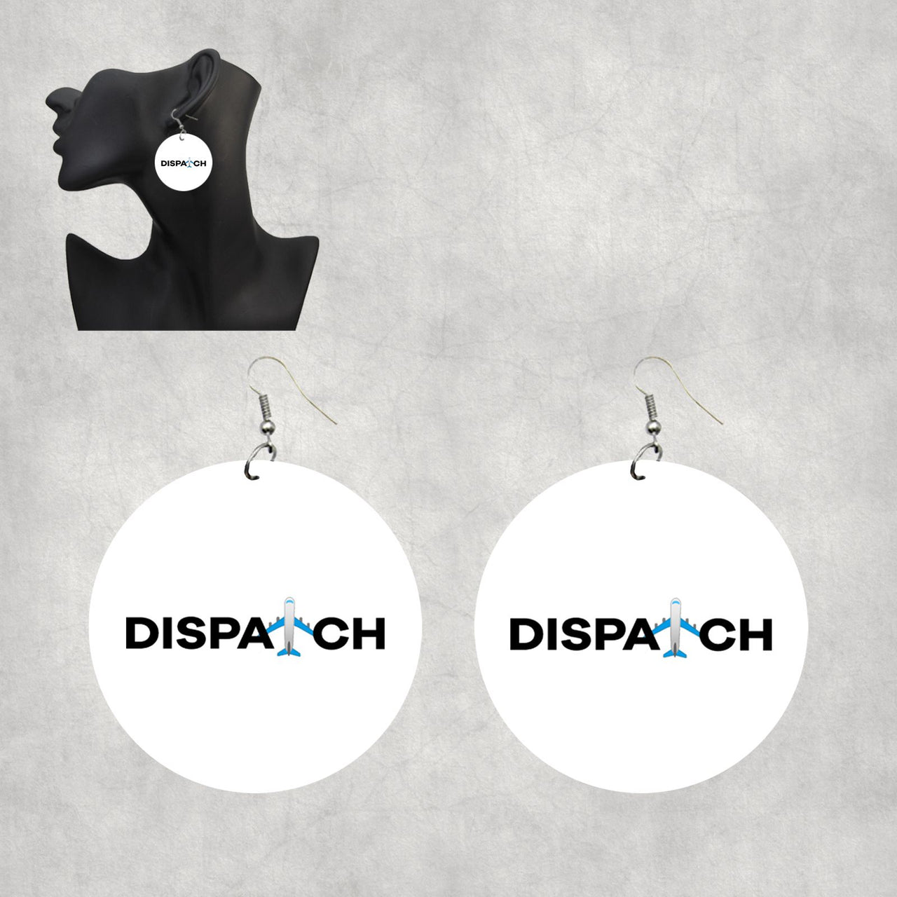 Dispatch Designed Wooden Drop Earrings