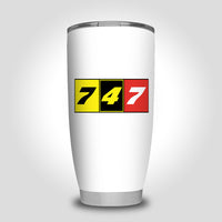 Thumbnail for Flat Colourful 747 Designed Tumbler Travel Mugs