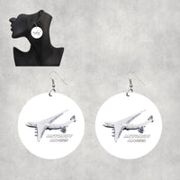 Thumbnail for Antonov AN-225 (10) Designed Wooden Drop Earrings