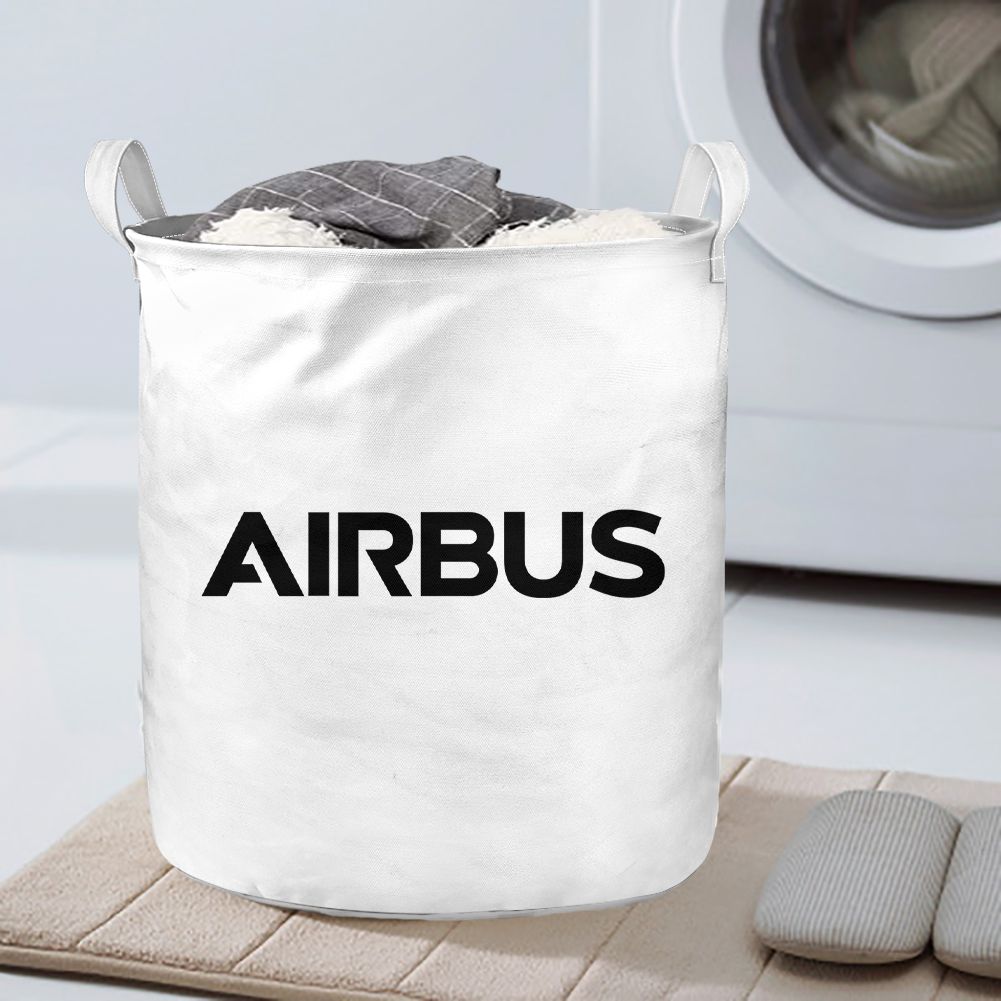 Airbus & Text Designed Laundry Baskets