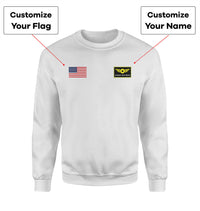 Thumbnail for Custom Flag & Name with (Special Badge) Designed 3D Sweatshirts