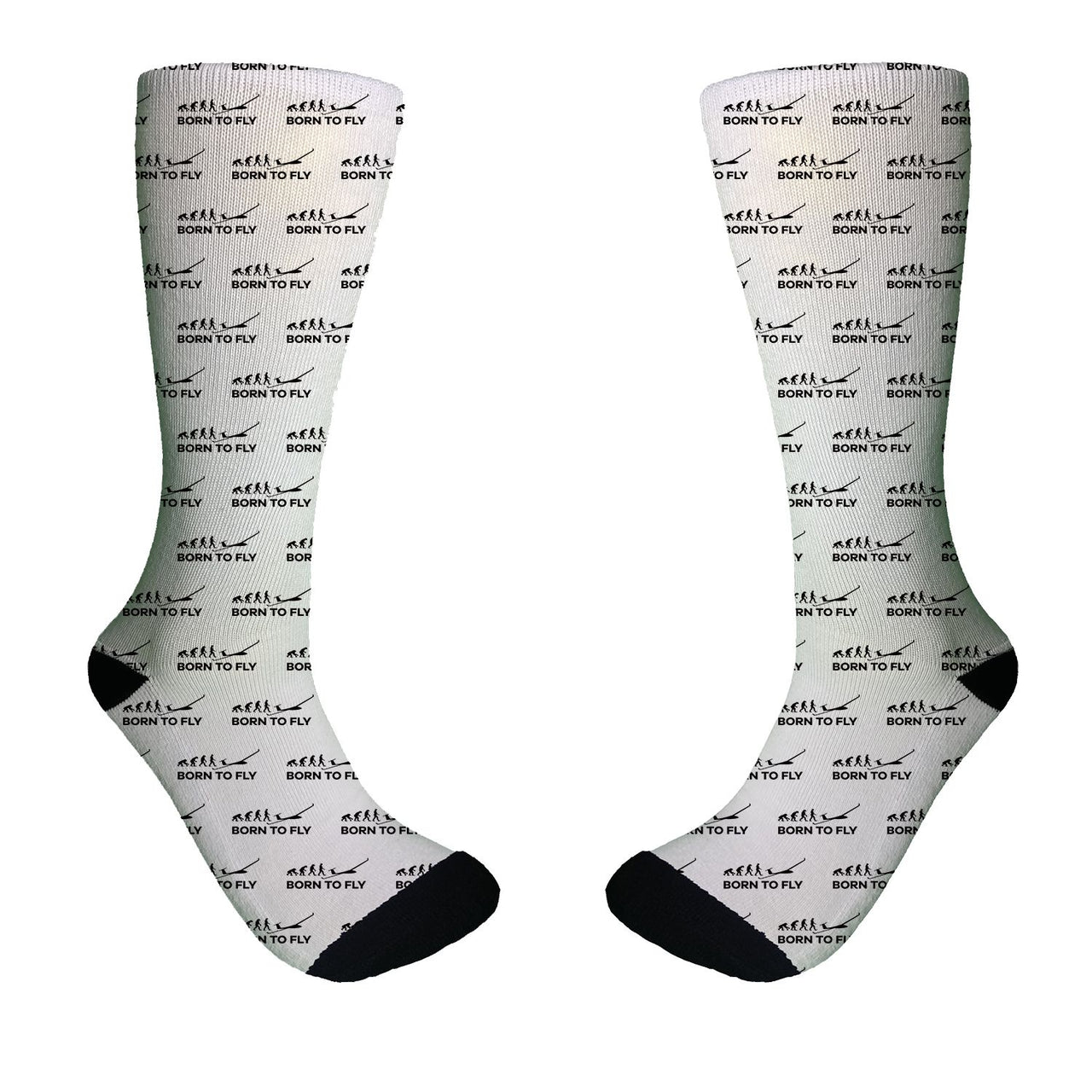 Born To Fly Glider Designed Socks