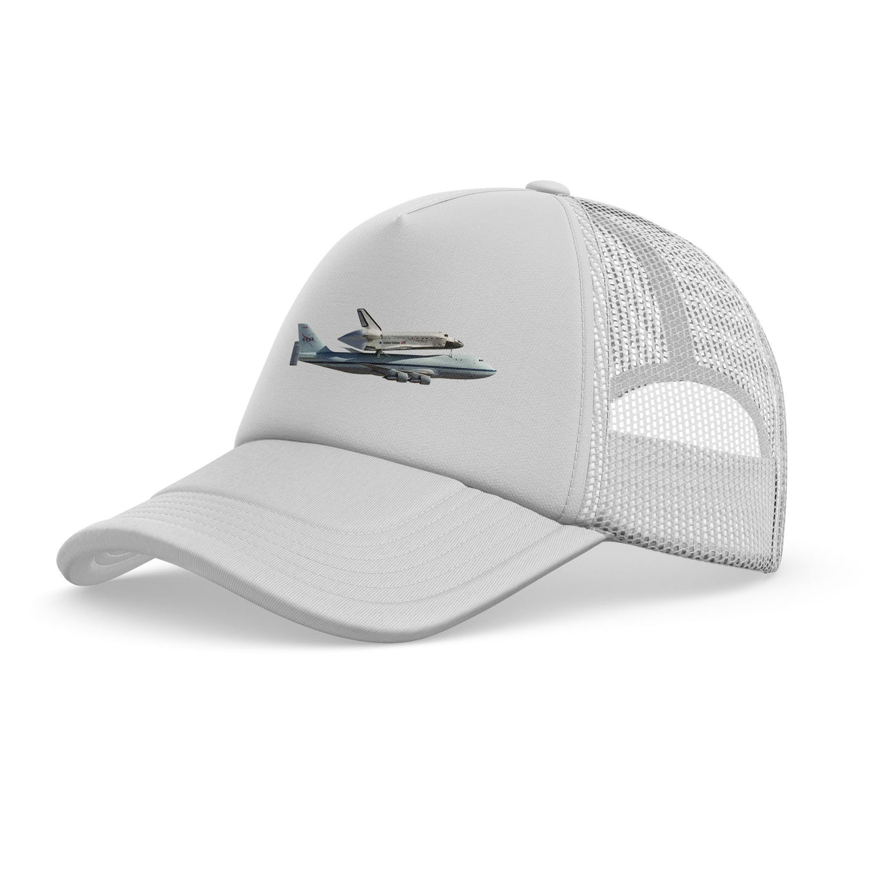 Space shuttle on 747 Designed Trucker Caps & Hats