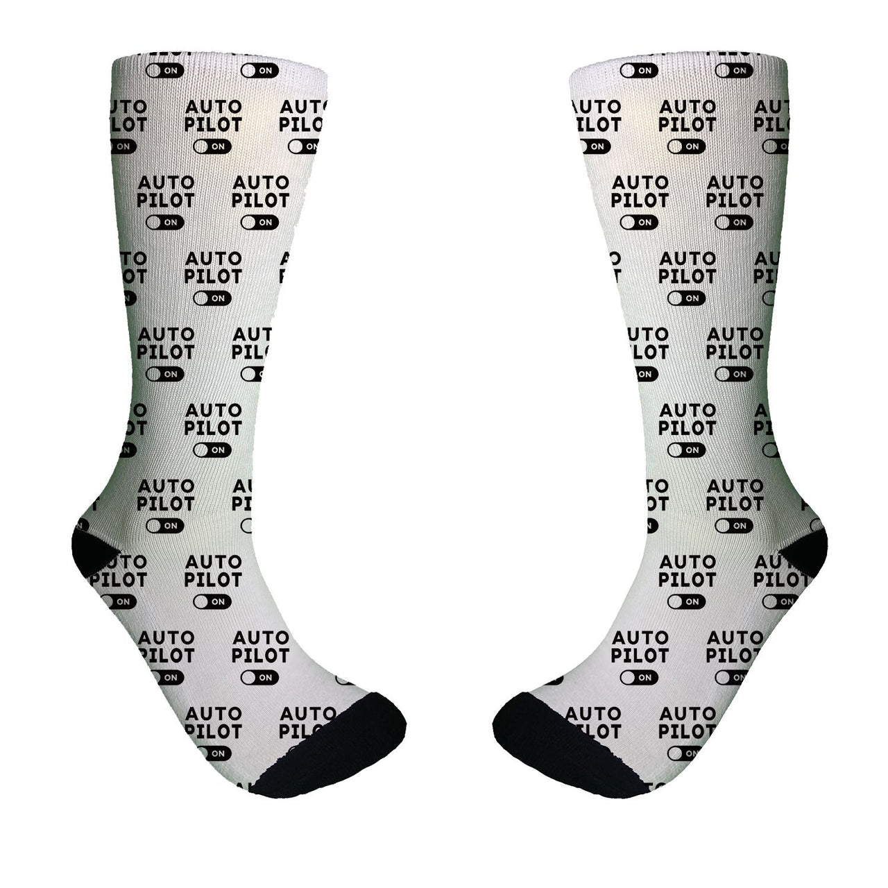 Auto Pilot ON Designed Socks