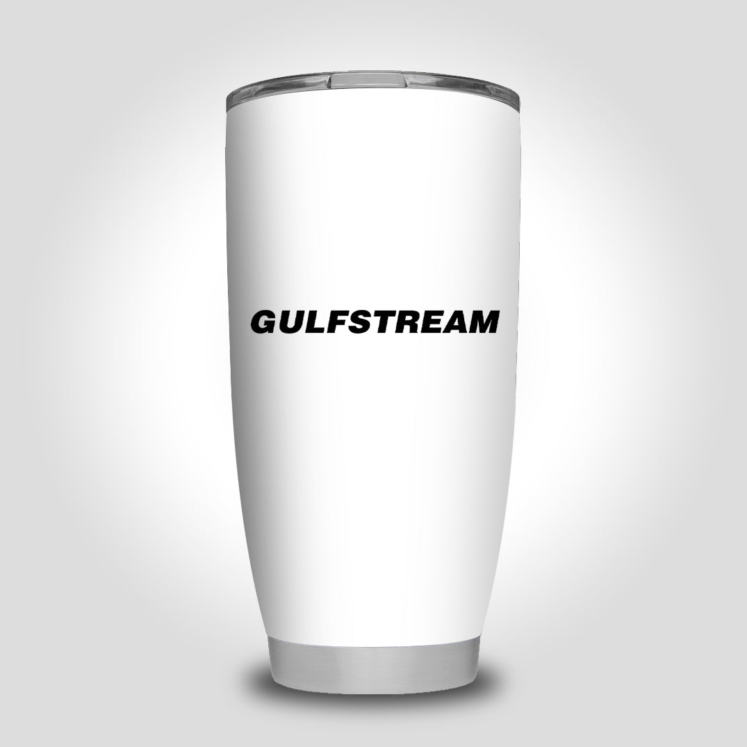 Gulfstream & Text Designed Tumbler Travel Mugs