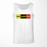 Thumbnail for Eat Sleep Fly (Colourful) Designed Tank Tops