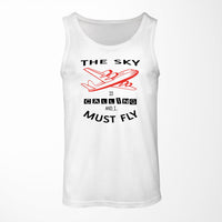 Thumbnail for The Sky is Calling and I Must Fly Designed Tank Tops