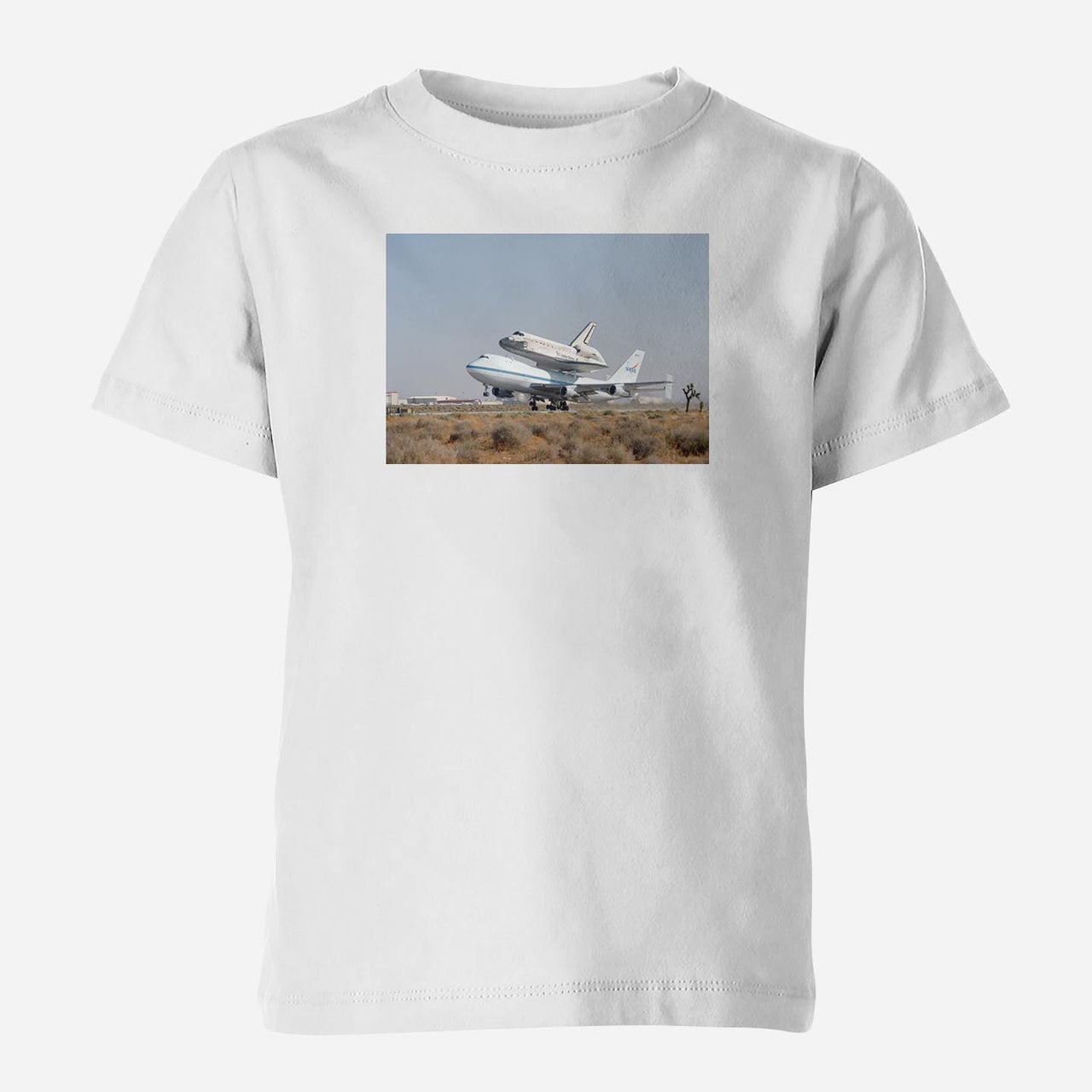 Boeing 747 Carrying Nasa's Space Shuttle Designed Children T-Shirts