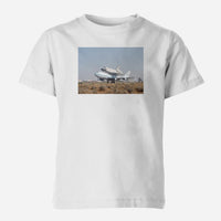 Thumbnail for Boeing 747 Carrying Nasa's Space Shuttle Designed Children T-Shirts