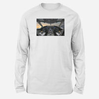 Thumbnail for Boeing 787 Cockpit Designed Long-Sleeve T-Shirts