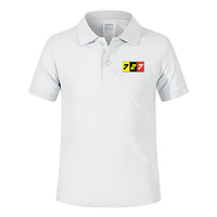 Thumbnail for Flat Colourful 727 Designed Children Polo T-Shirts