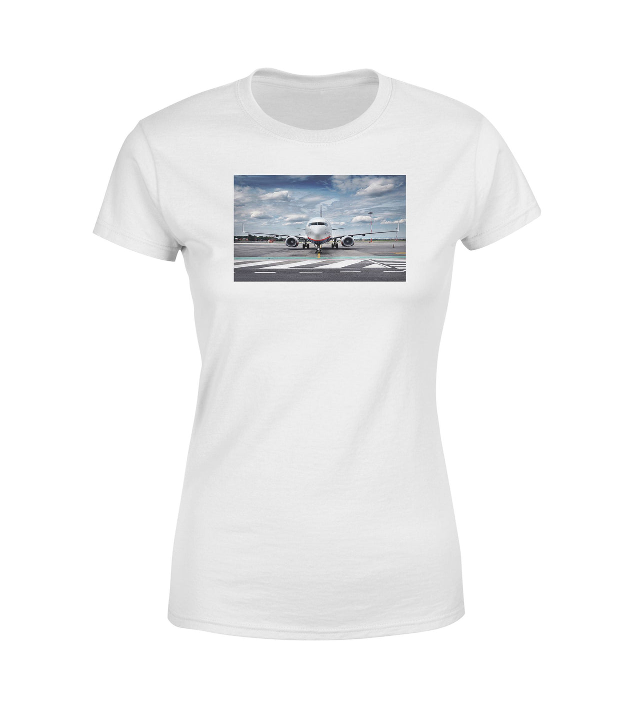 Amazing Clouds and Boeing 737 NG Designed Women T-Shirts