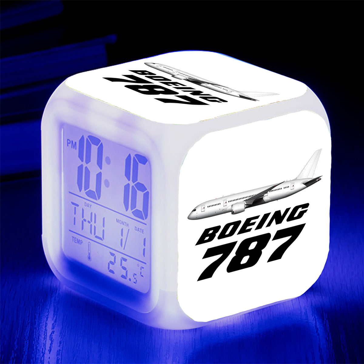The Boeing 787 Designed "7 Colour" Digital Alarm Clock