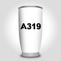 Thumbnail for A319 Flat Text Designed Tumbler Travel Mugs