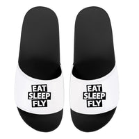 Thumbnail for Eat Sleep Fly Designed Sport Slippers