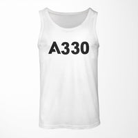 Thumbnail for A330 Flat Text Designed Tank Tops