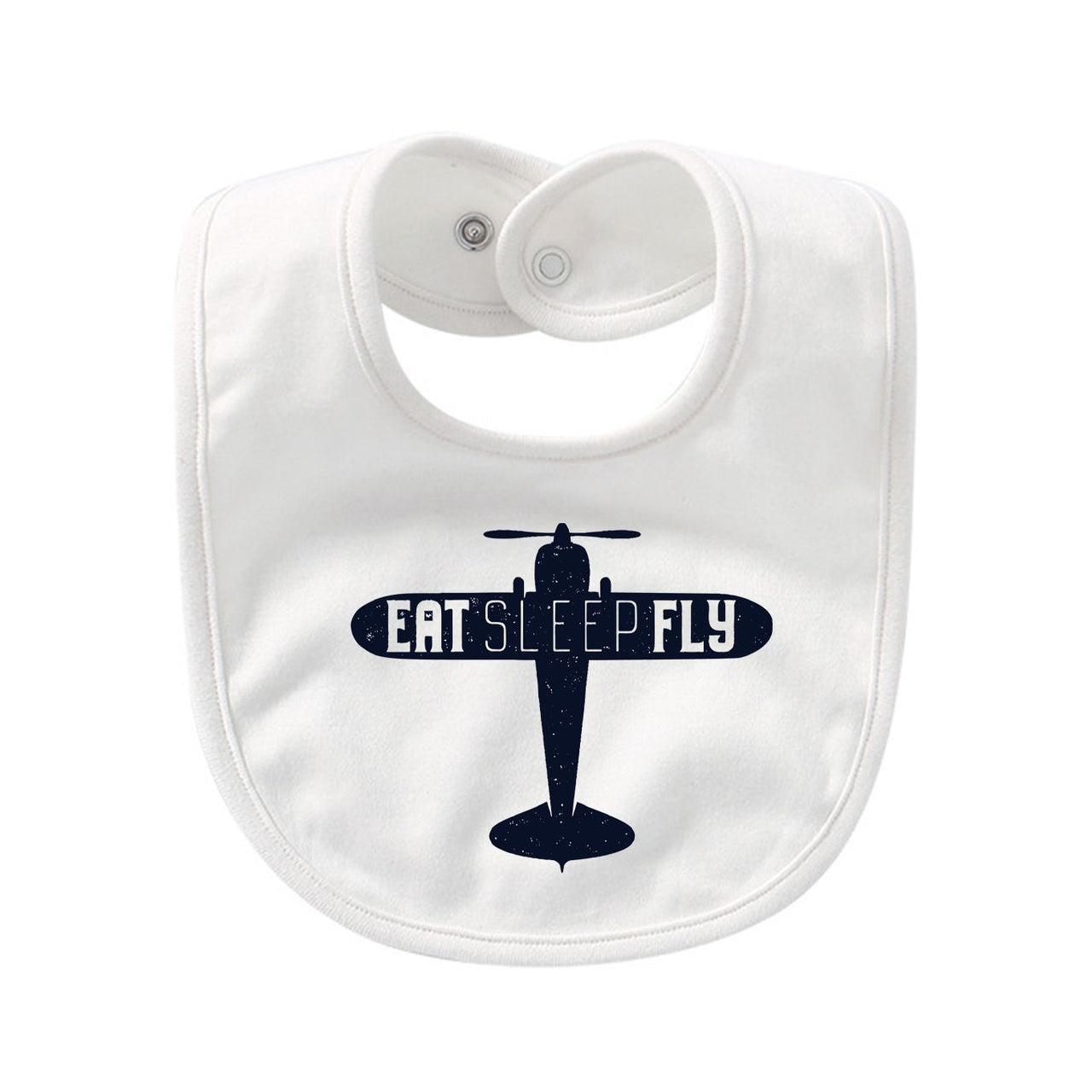 Eat Sleep Fly & Propeller Designed Baby Saliva & Feeding Towels