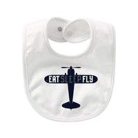 Thumbnail for Eat Sleep Fly & Propeller Designed Baby Saliva & Feeding Towels