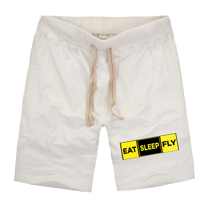 Eat Sleep Fly (Colourful) Designed Cotton Shorts