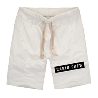 Thumbnail for Cabin Crew Text Designed Cotton Shorts