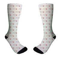 Thumbnail for Aviation Heartbeats Designed Socks