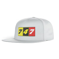 Thumbnail for Flat Colourful 747 Designed Snapback Caps & Hats