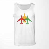 Thumbnail for Colourful 3 Airplanes Designed Tank Tops