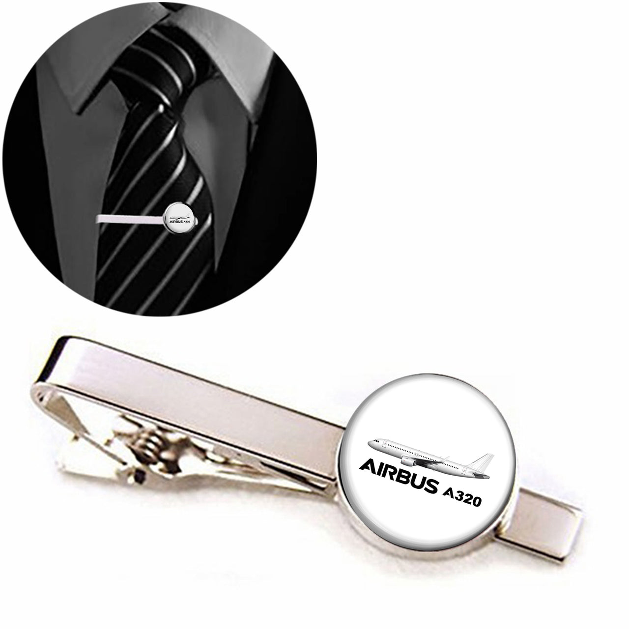 The Airbus A320 Designed Tie Clips