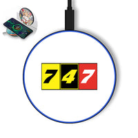 Thumbnail for Flat Colourful 747 Designed Wireless Chargers