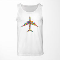 Thumbnail for Colourful Airplane Designed Tank Tops