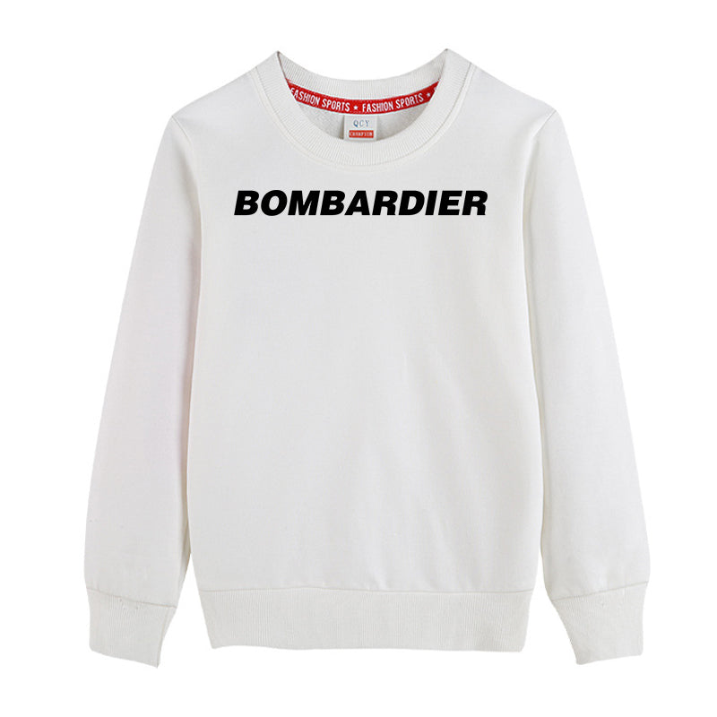 Bombardier & Text Designed "CHILDREN" Sweatshirts