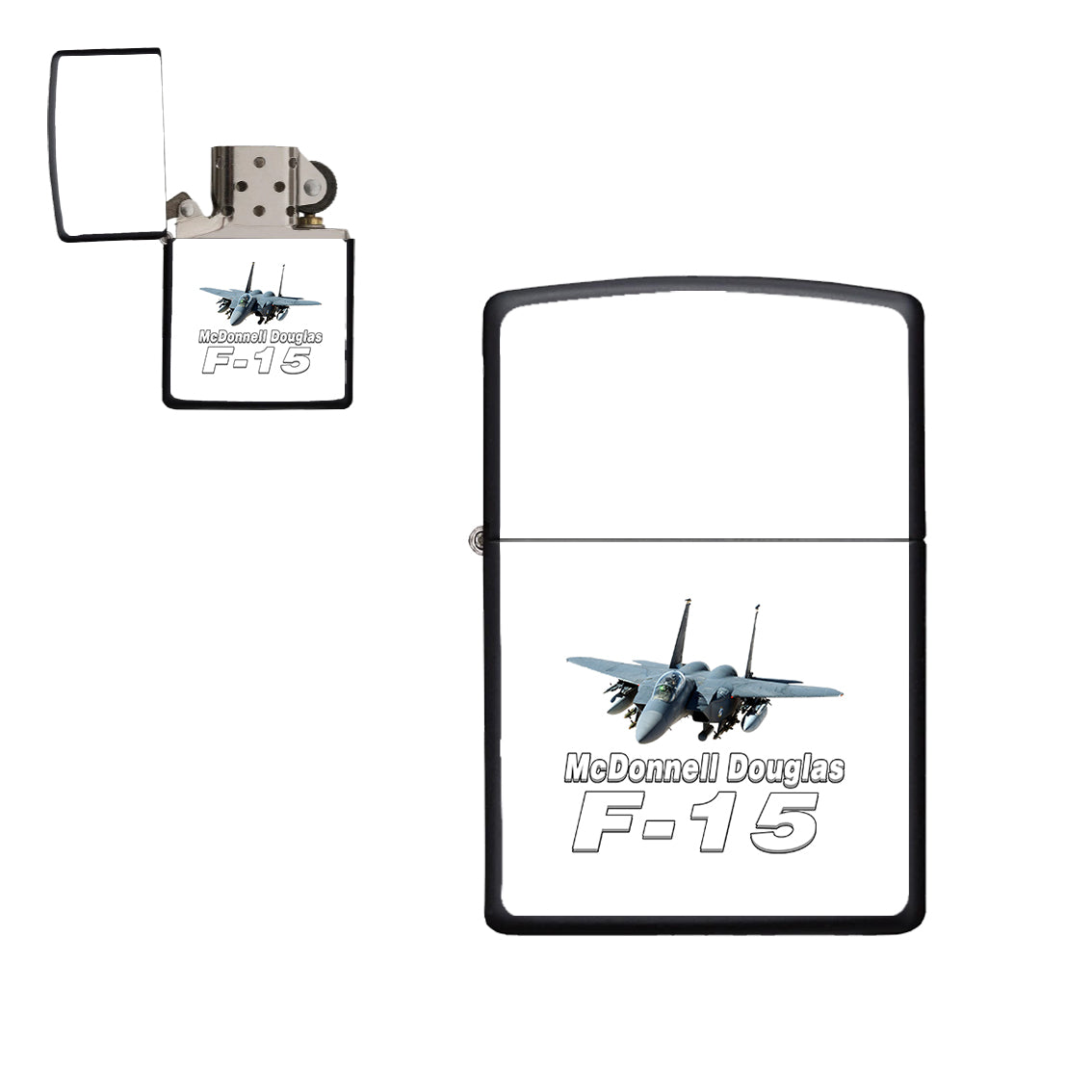 The McDonnell Douglas F15 Designed Metal Lighters