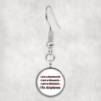 Thumbnail for I Fix Airplanes Designed Earrings