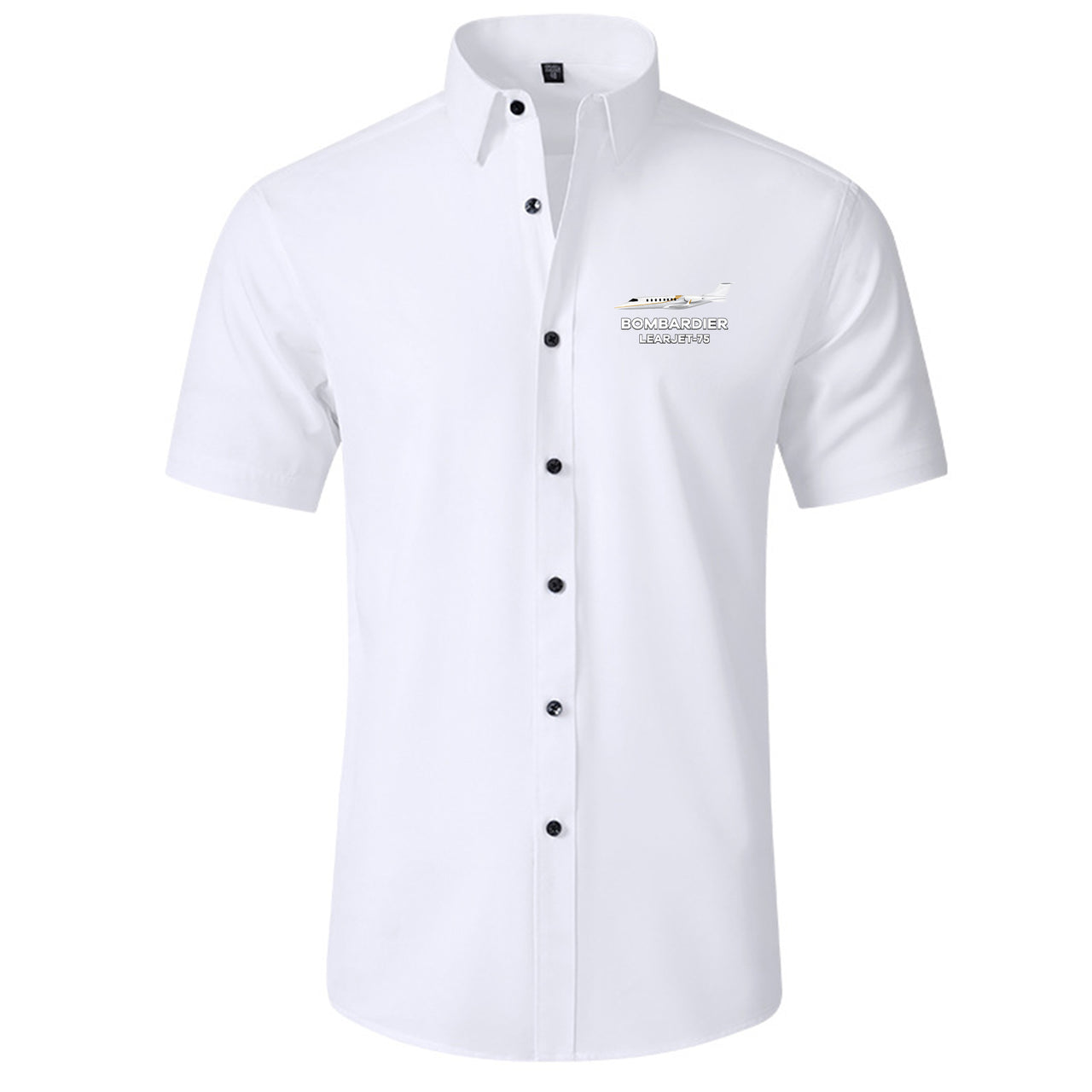 The Bombardier Learjet 75 Designed Short Sleeve Shirts