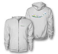 Thumbnail for RIP Antonov An-225 Designed Zipped Hoodies