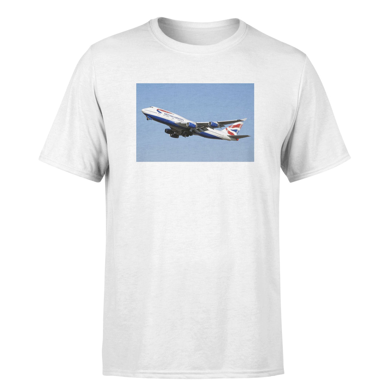 Departing British Airways Boeing 747 Designed T-Shirts