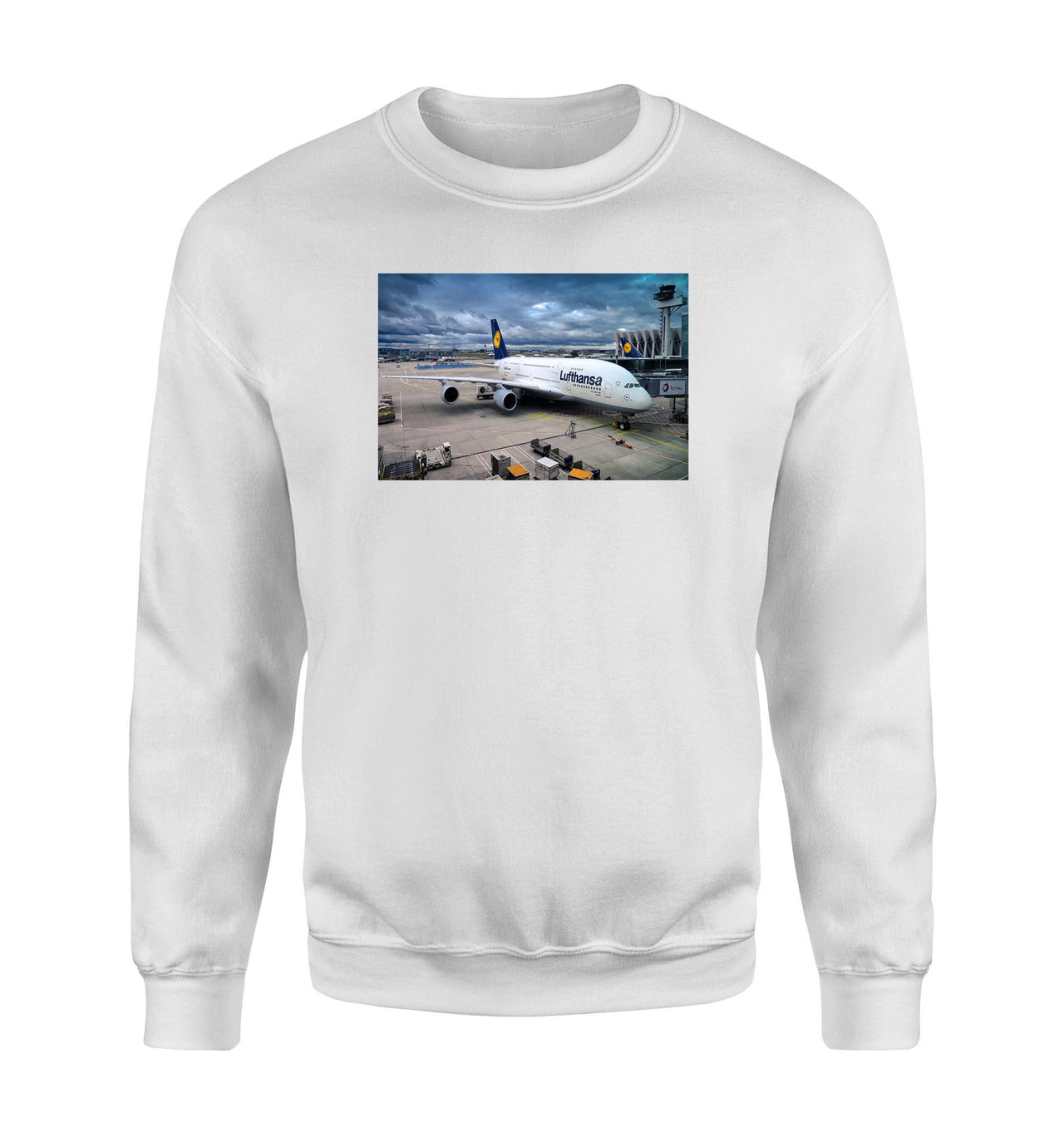 Lufthansa's A380 At The Gate Designed Sweatshirts